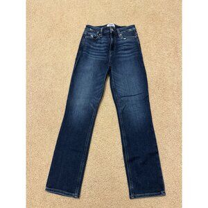 Paige Cindy - Size 26 - Dark Indigo (Distressed)